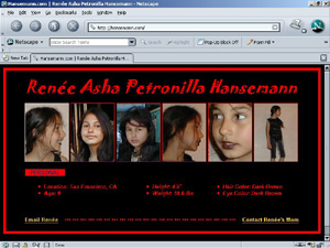 Hansemann.com | Ren�e Asha Petronilla Hansemann